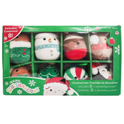Squishmallows: 8-Pack Holiday Ornament 2023 Set Plushies Kellytoy