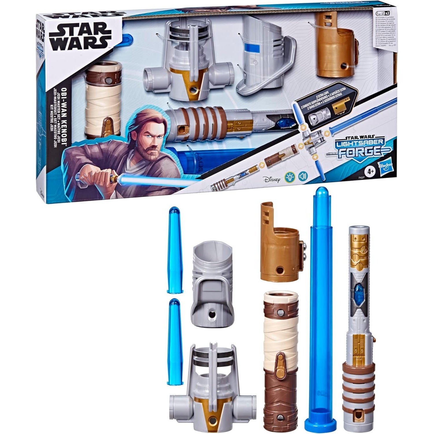 Star Wars: Lightsaber Forge - Jedi Master Obi-Wan Kenobi Electronic Building Kit Toys & Games Hasbro