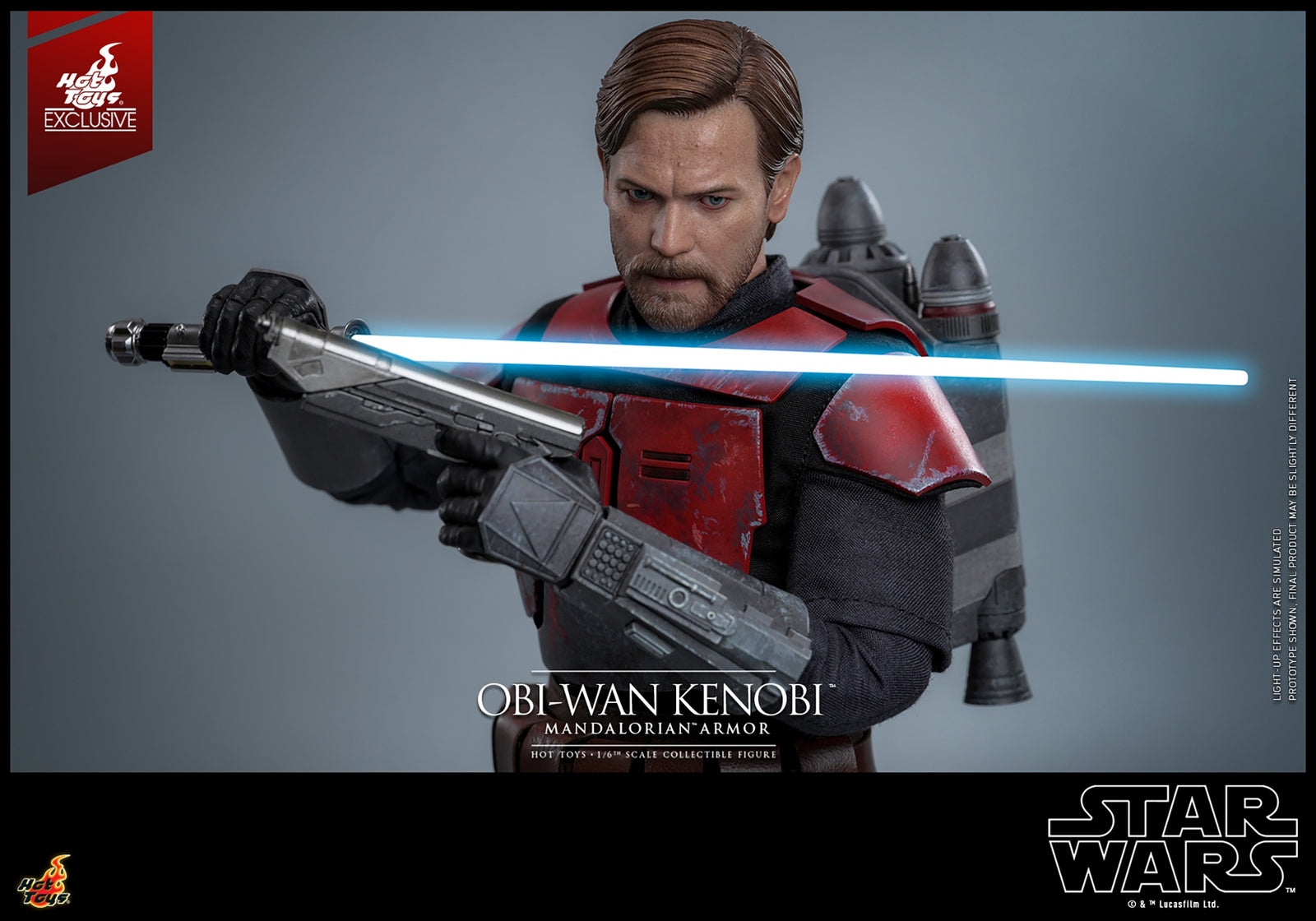 Star Wars: Obi-Wan Mandalorian Armor Scale Figure Toys & Games Hot Toys