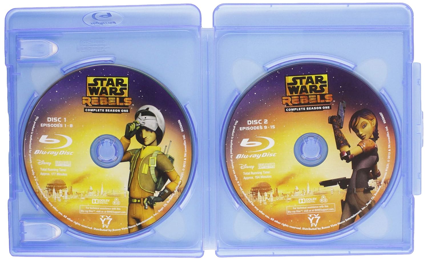 Star Wars Rebels: Season 1 [Blu-Ray] Blu-Ray Box Set / Series Disney   