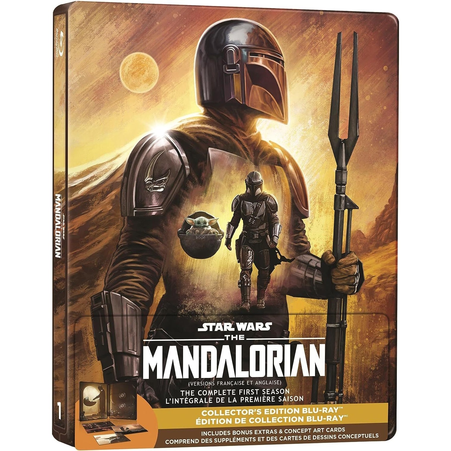 Star Wars: The Mandalorian Season 1 Blu-Ray [Blu-Ray] Blu-Ray Steelbook Disney   