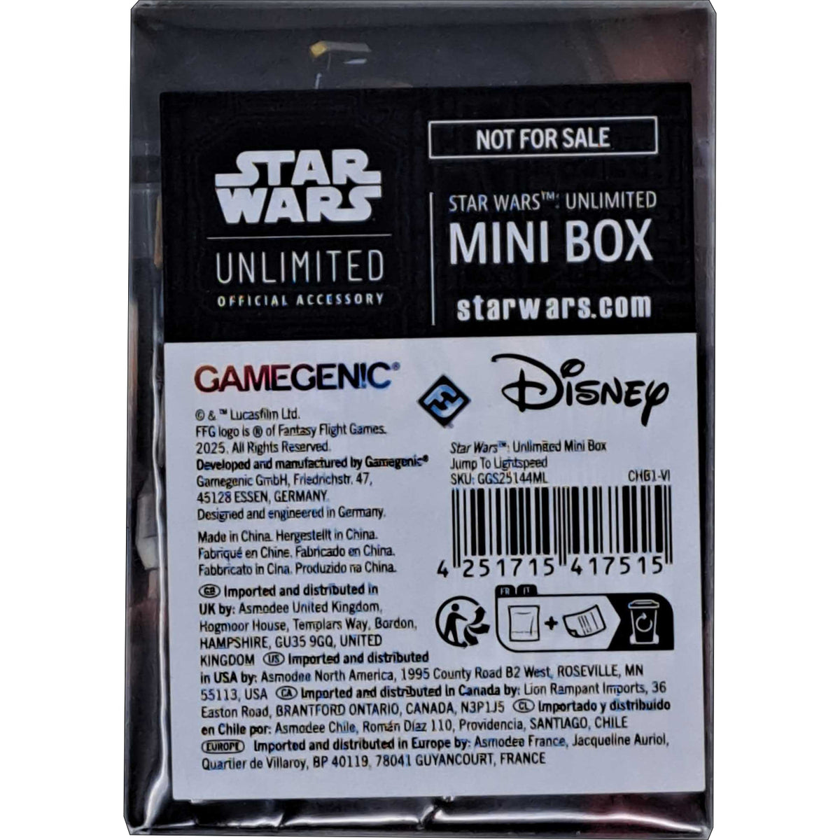 Star Wars: Unlimited Jump to Lightspeed [Mini Box] Card Game Disney