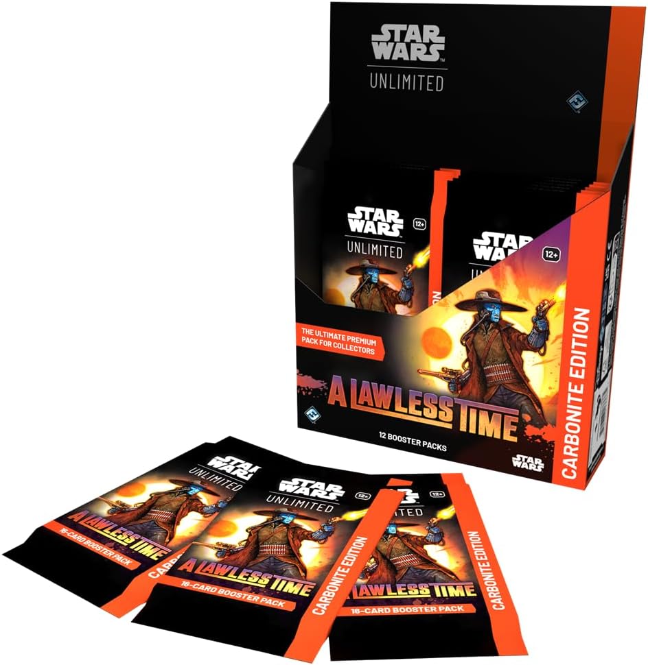 Star Wars Unlimited TCG: A Lawless Time Booster Box Carbonite Edition (12 Packs) Card Game Fantasy Flight Games