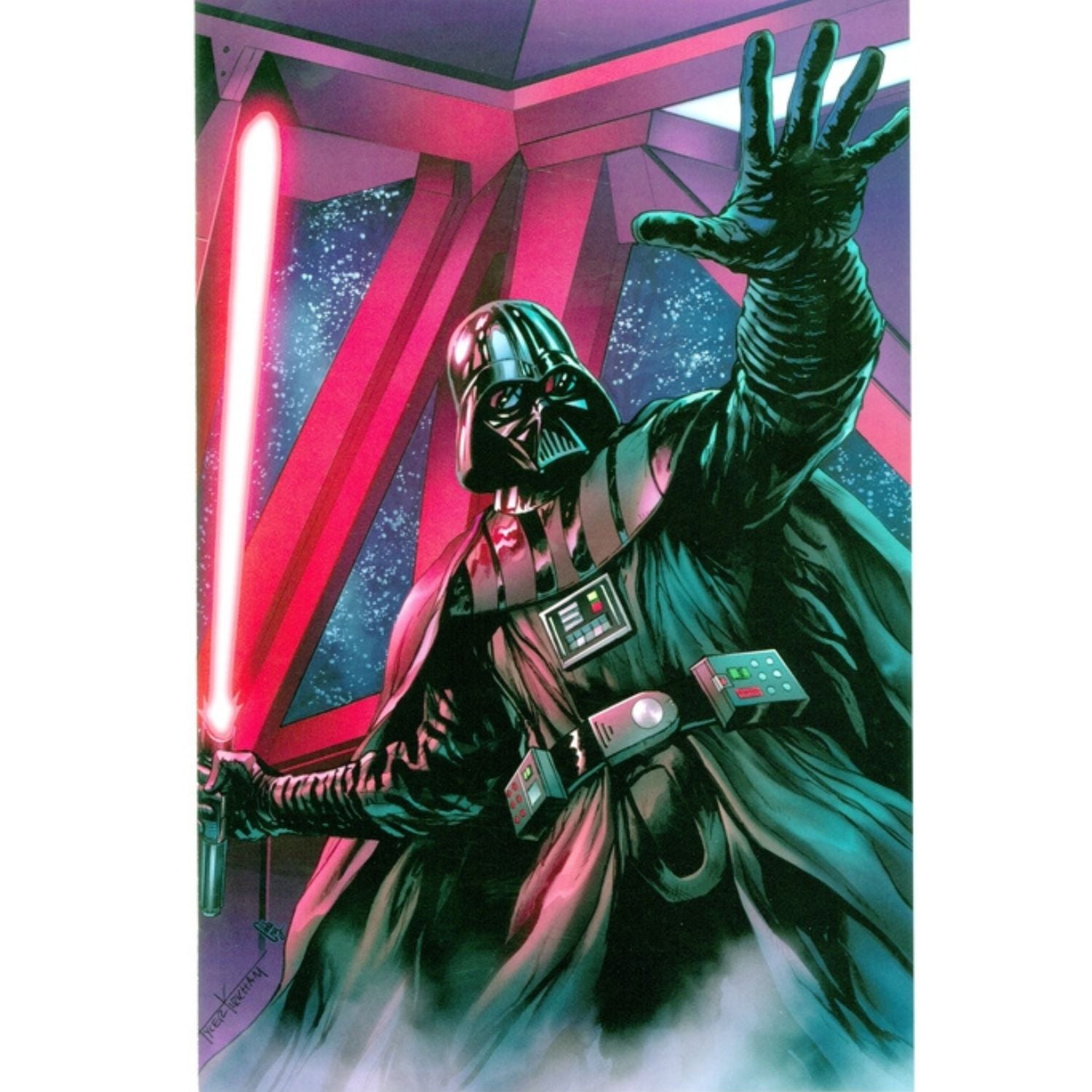 Star Wars: #1 [Tyler Kirkham Comics Spot NYCC Exclusive Facsimile Virgin] 2025 Comics Marvel Comics