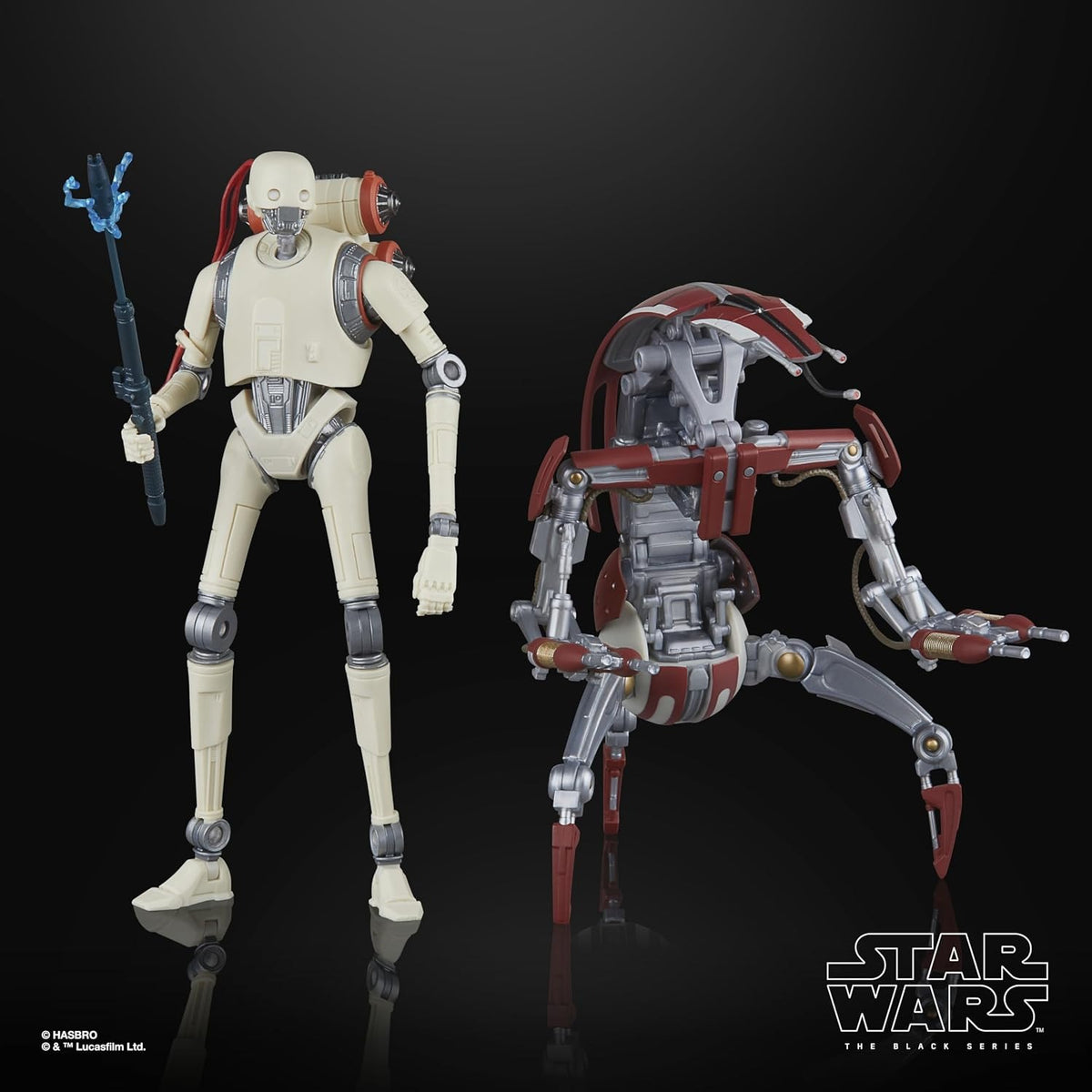 Star Wars the Black Series: Jedi Survivor KX Security Droid Enforcer and Droideka Toys & Games Hasbro