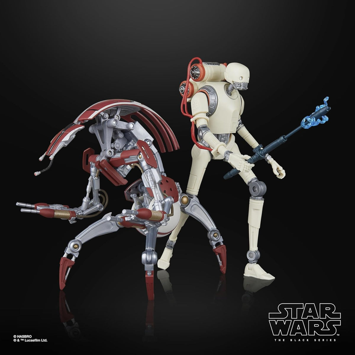 Star Wars the Black Series: Jedi Survivor KX Security Droid Enforcer and Droideka Toys & Games Hasbro