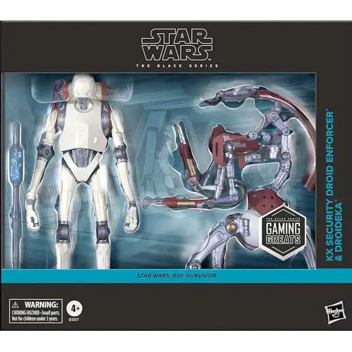 Star Wars the Black Series: Jedi Survivor KX Security Droid Enforcer and Droideka