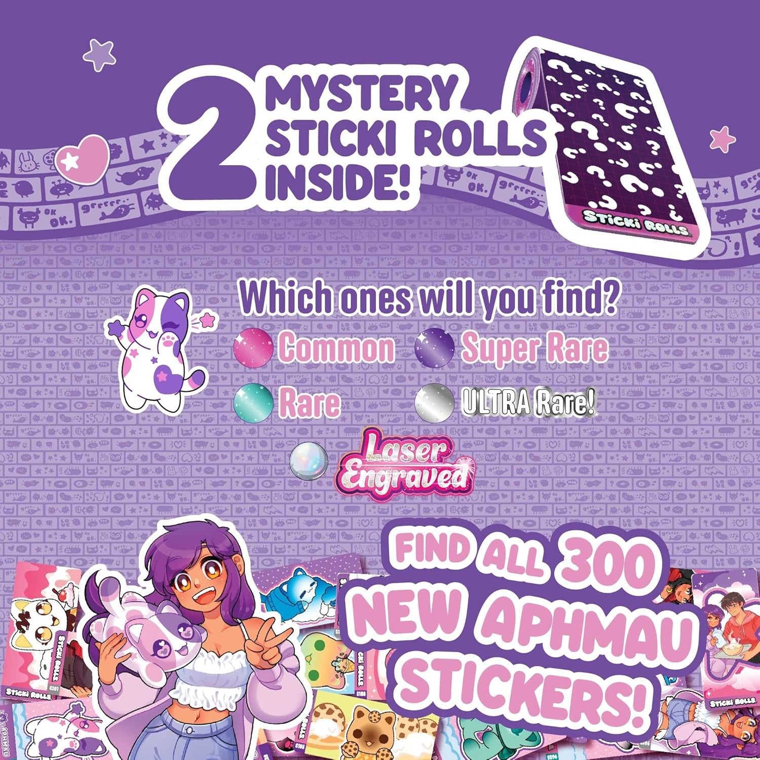Sticki Rolls x Aphmau Mystery Capsule Toys & Games Sky Castle Toys