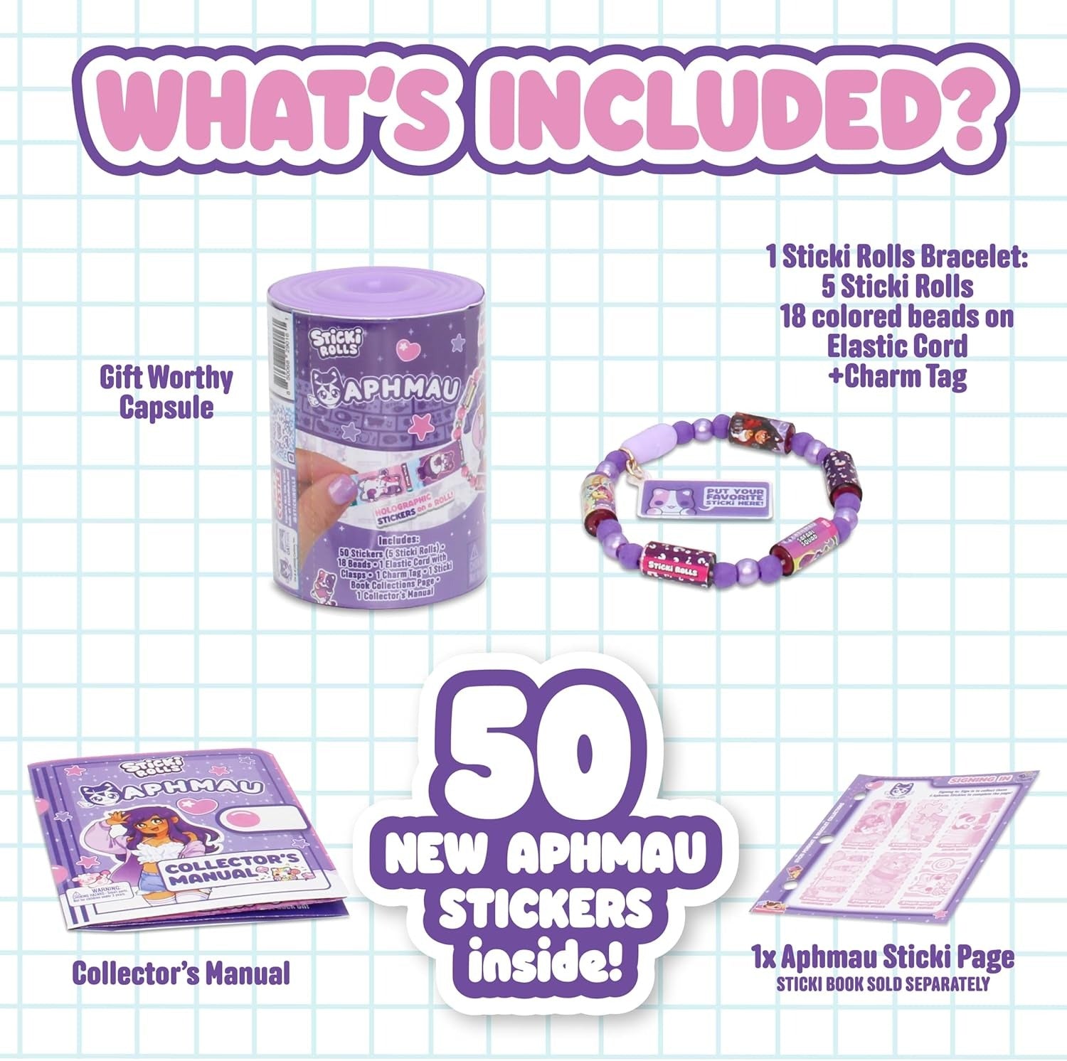 Sticki Rolls x Aphmau Mystery Capsule Toys & Games Sky Castle Toys