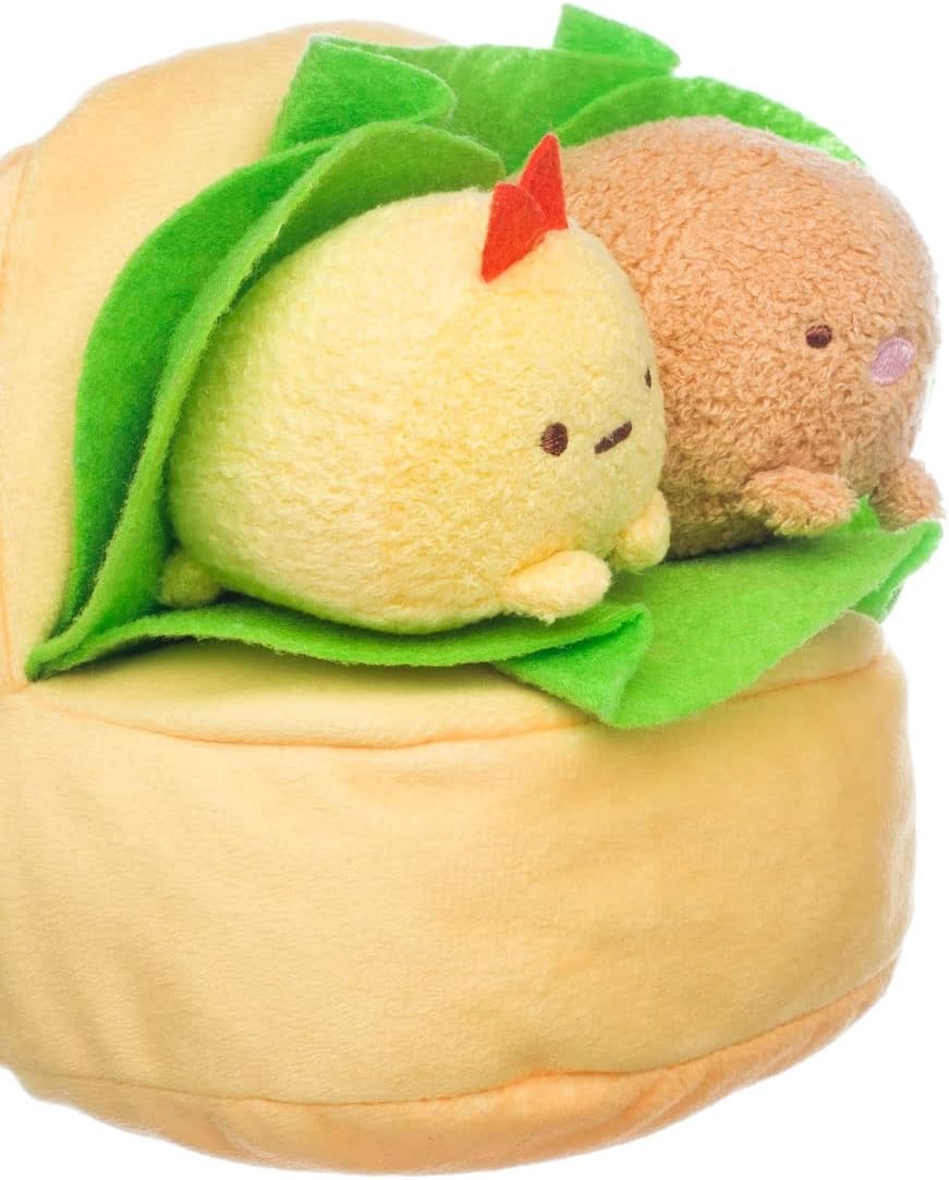 Sumikkogurashi San-X Original: Tonkatsu and Ebi Sandwich Plush Plushies Sumikko Gurashi