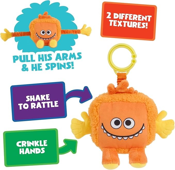 Super Simple: Sensory Plush Monster - Dewey (Orange) Plushies WowWee