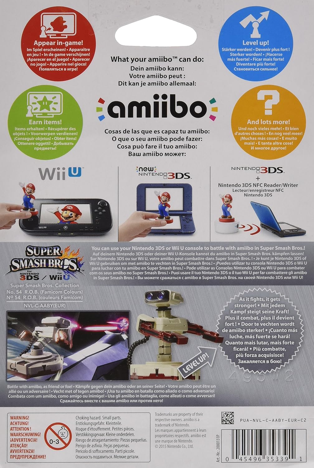 Super Smash Bros: R.O.B. Famicom Colors Amiibo [Nintendo Accessory] Nintendo Accessories Nintendo   
