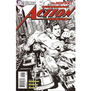Superman Action Comics Cover: #1 (Rags Morales B & W CVR - 1:200) 2011