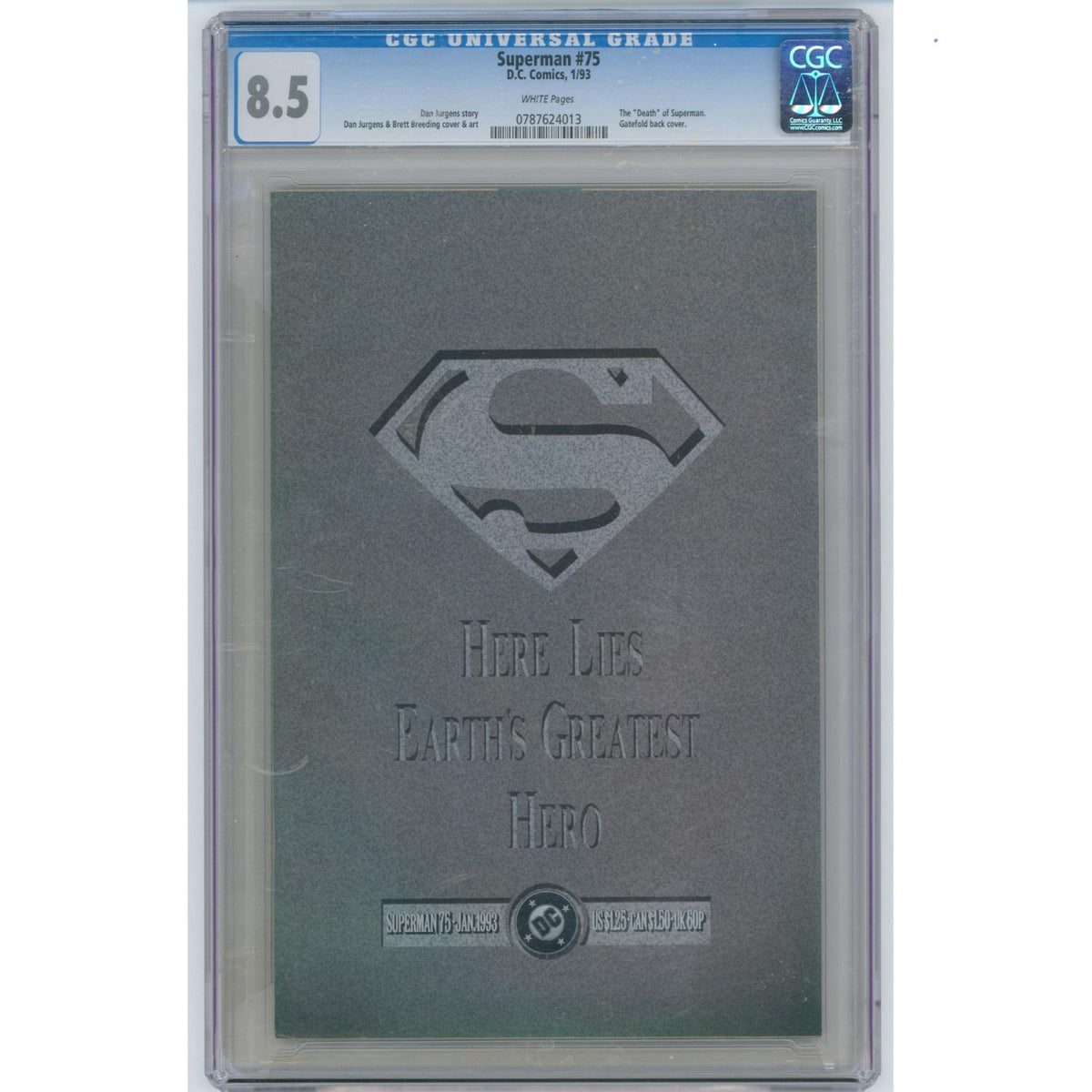 Superman: #75 [Jurgens and Breeding CGC 8.5] 1993 Comics DC Comics
