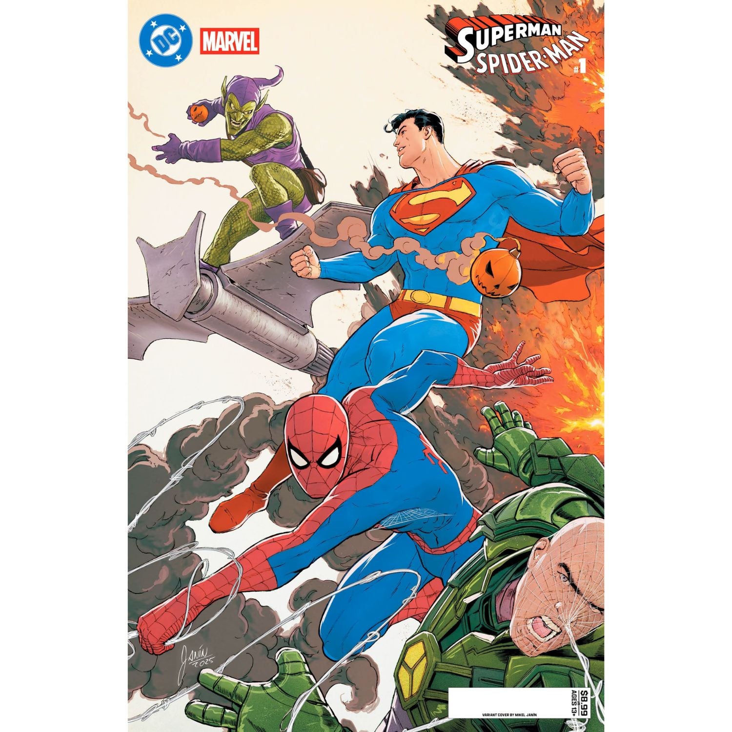 Superman/Spider-Man: #1 [Mikel Janin CVR J] 2026 Comics DC Comics