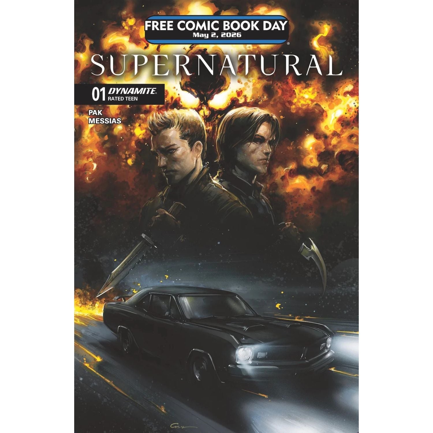 Supernatural: #1 [Clayton Crain FCBD] 2026 Comics Dynamite Entertainment