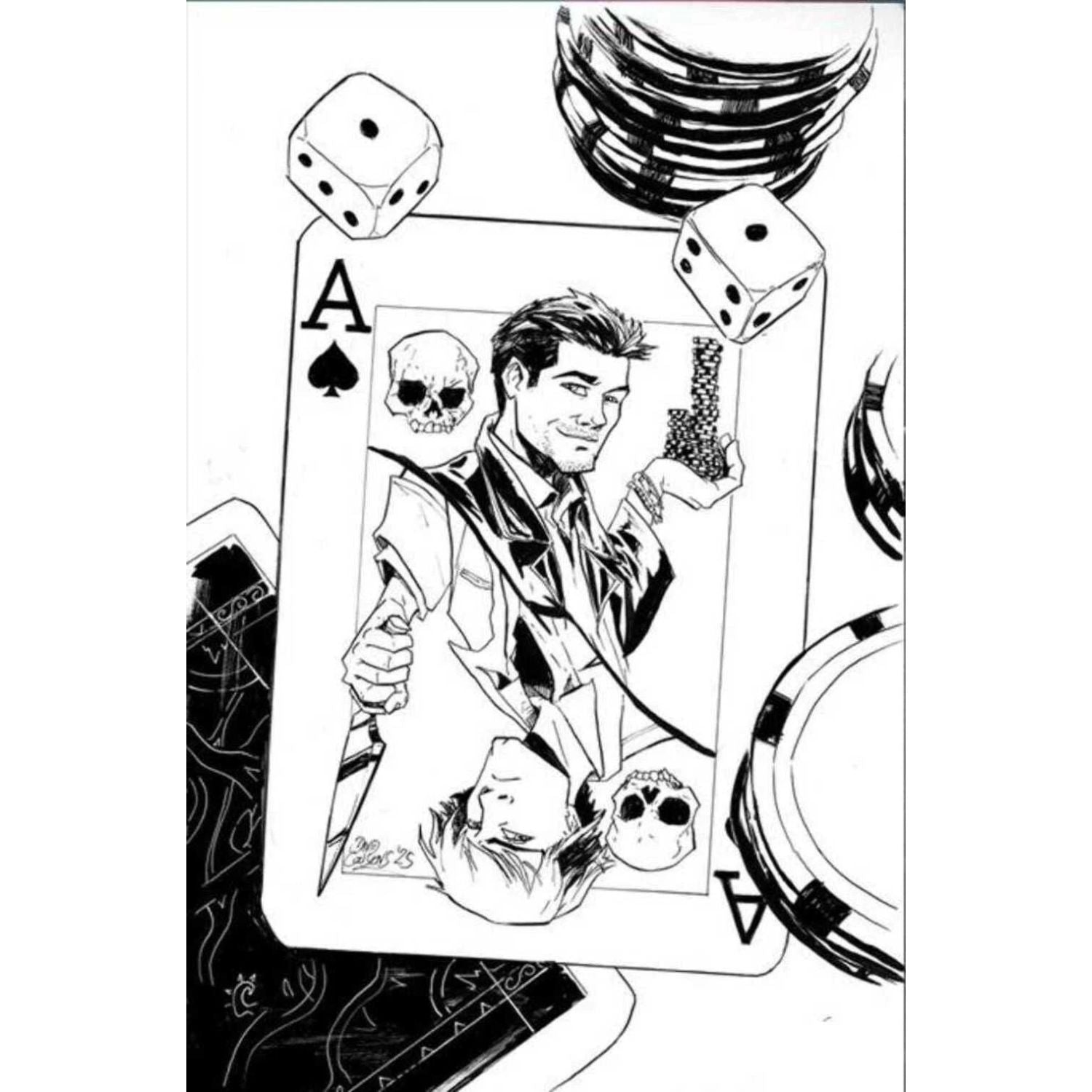 Supernatural: #2 [David Cousens Line Art Virgin CVR L - 1:11] 2025 Comics Dynamite Entertainment