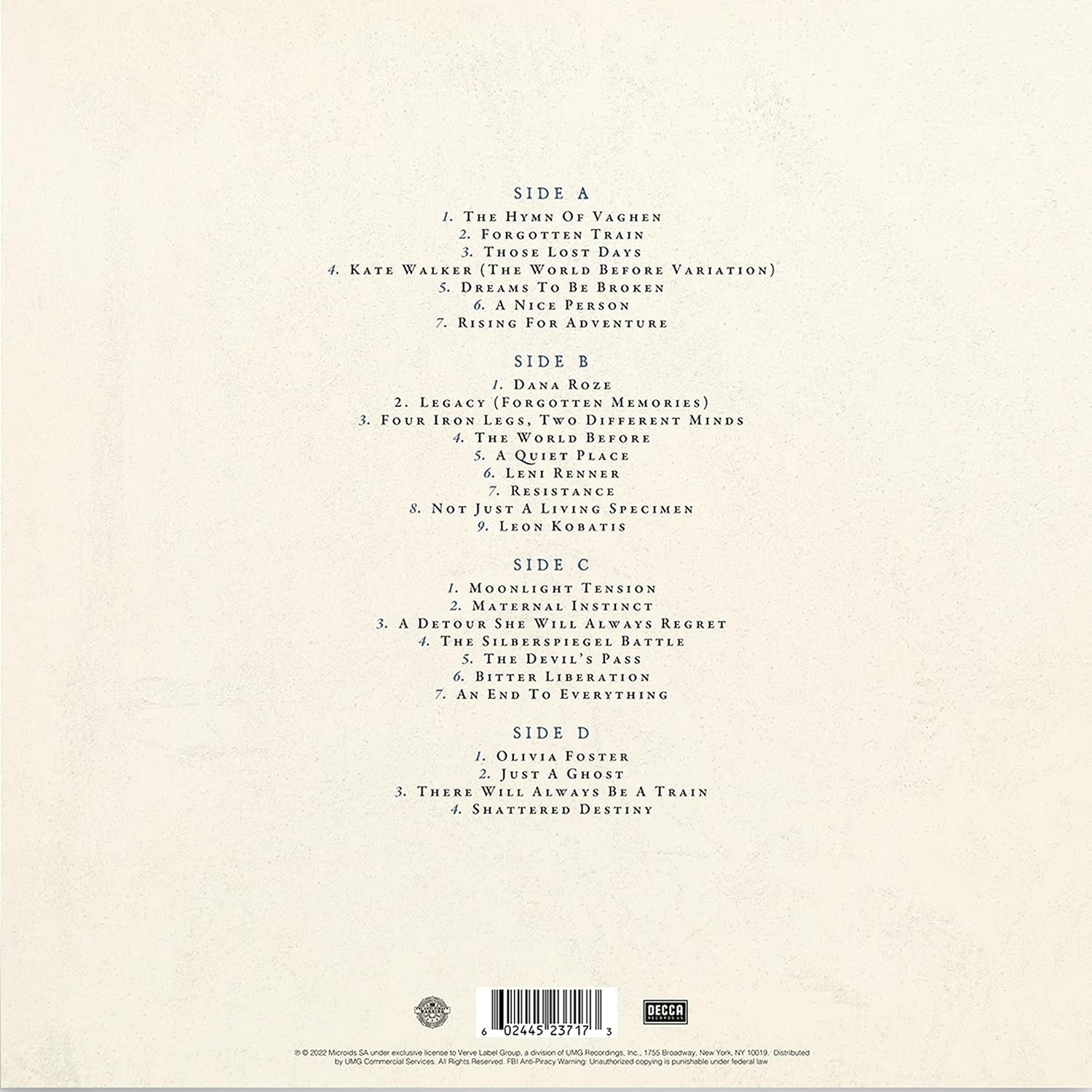 Syberia: The World Before - OST 2LP [Audio Vinyl] Audio CD/Vinyl Microids