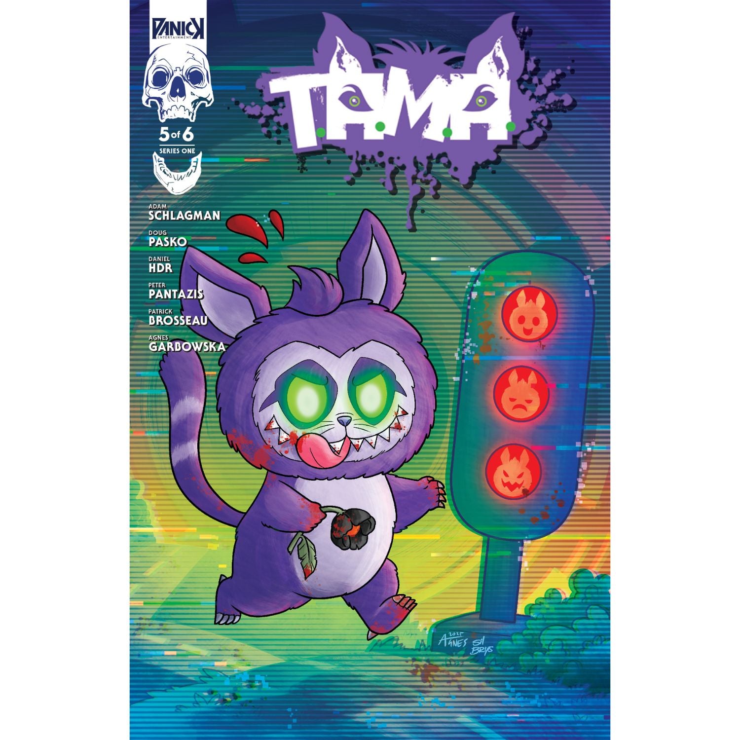 T.A.M.A. #5 [Daniel HDR Labubu Homage CVR B] 2025 Comics Panick Entertainment