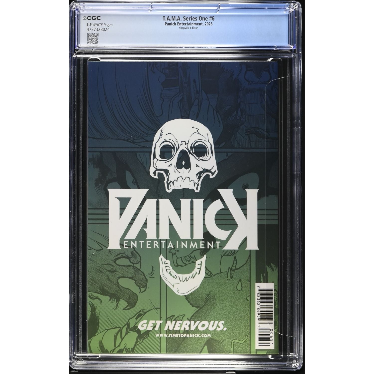 T.A.M.A.: #6 [Matthew Waite CGC 9.9 Shopville Exclusive] 2025 Comics Panick Entertainment