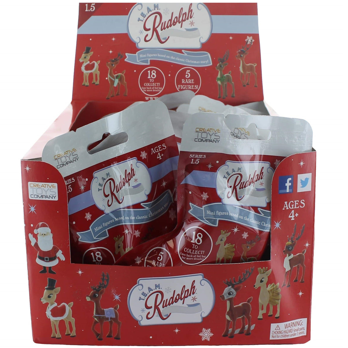 TEAM Rudolph: Mini Figure Mystery Bag - 1 Figure (Series 1.5) Toys & Games Creative Toys Company   