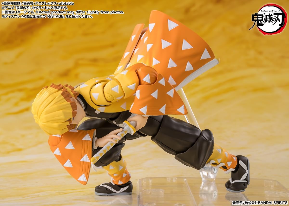 Tamashii Nations: Demon Slayer: Kimetsu no Yaiba - Zenitsu Agatsuma S.H. Figuarts Toys & Games Bandai Namco
