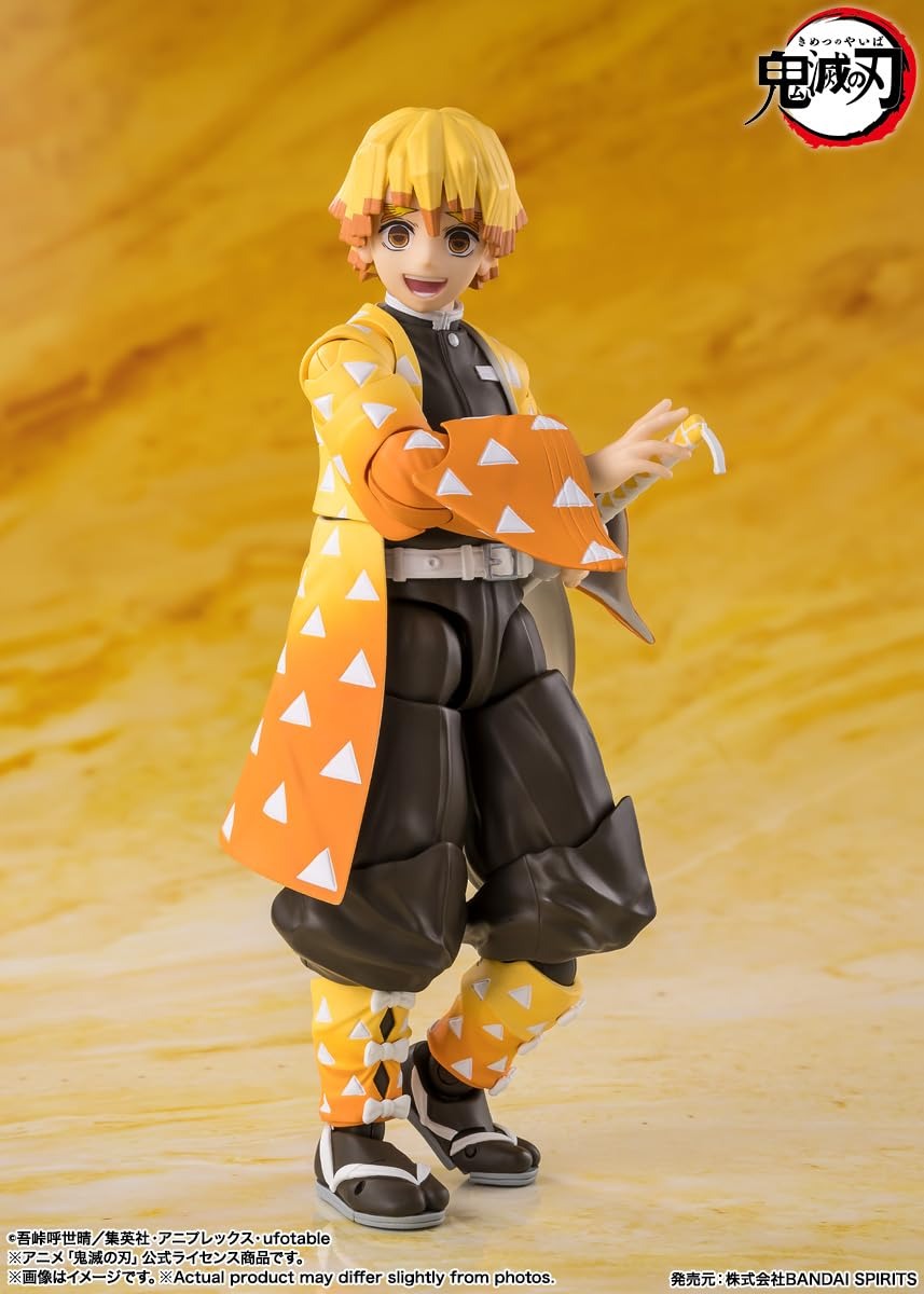 Tamashii Nations: Demon Slayer: Kimetsu no Yaiba - Zenitsu Agatsuma S.H. Figuarts Toys & Games Bandai Namco
