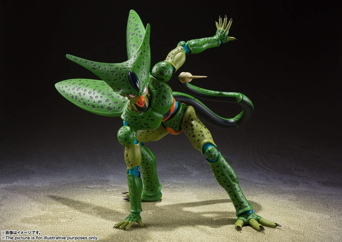 Tamashii Nations: Dragon Ball Z Cell First Form - Reissue S.H.Figuarts Toys & Games Bandai Namco