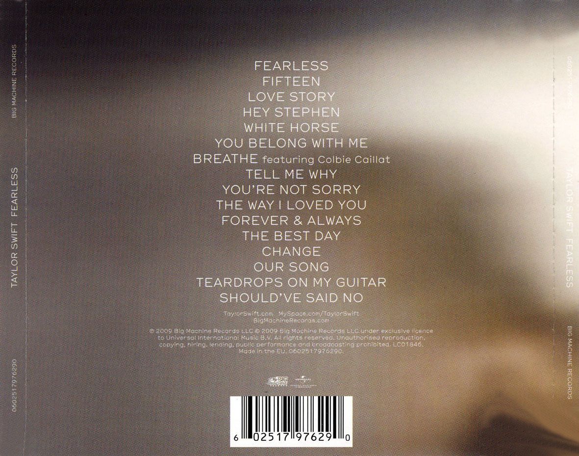 Taylor Swift - Fearless [Audio CD] Audio CD/Vinyl Universal Pictures