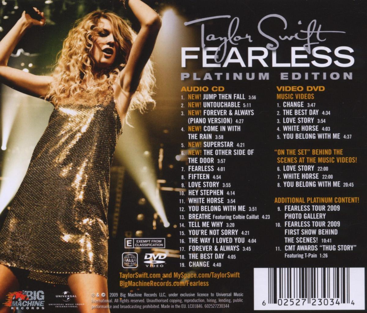 Taylor Swift - Fearless - Platinum Edition [Audio CD] Audio CD/Vinyl Universal Pictures