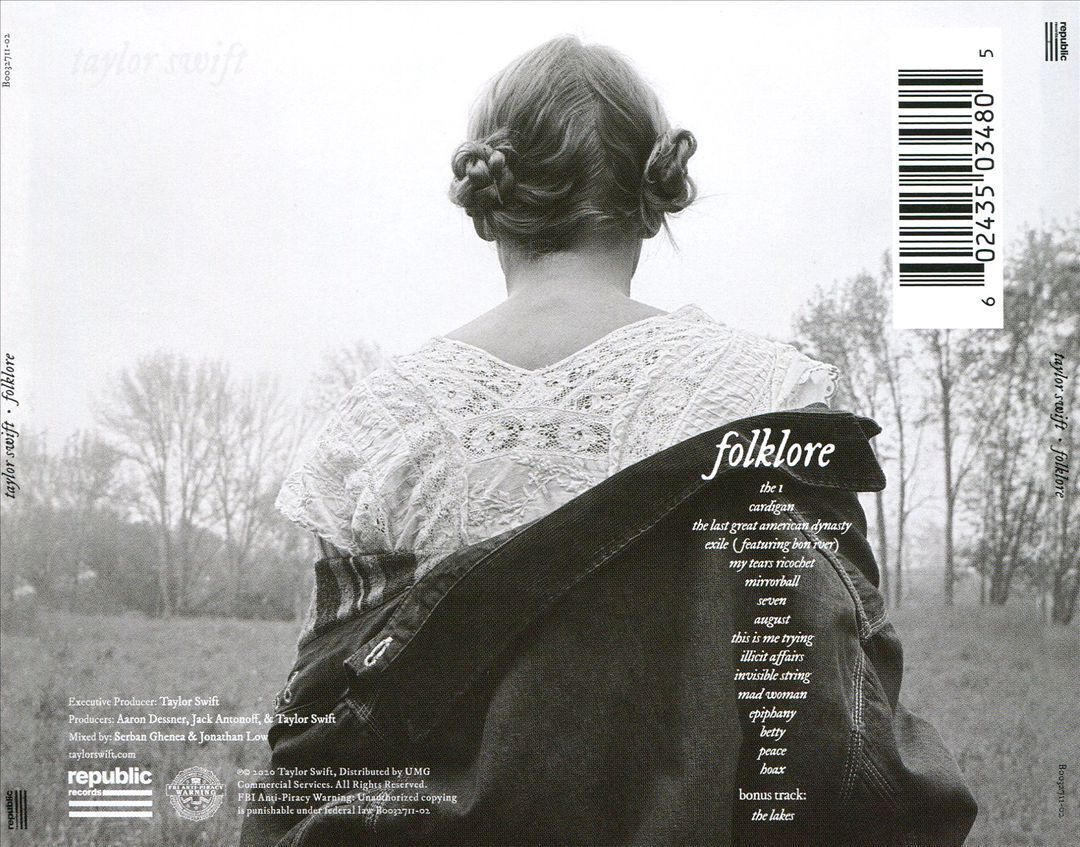 Taylor Swift: Folklore [Audio CD] Audio CD/Vinyl Republic Records