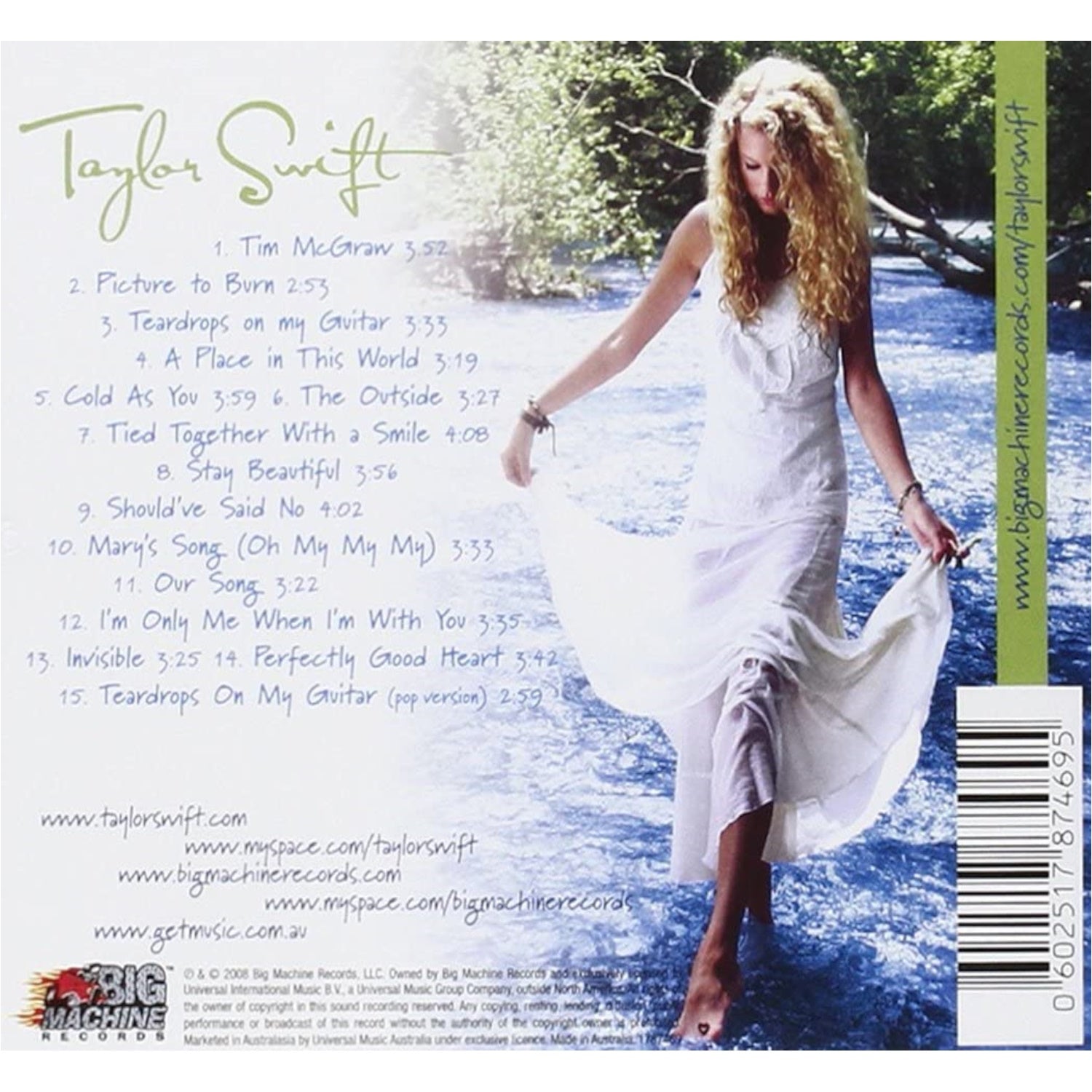Taylor Swift: Taylor Swift [Audio CD] Audio CD/Vinyl Big Machine Records