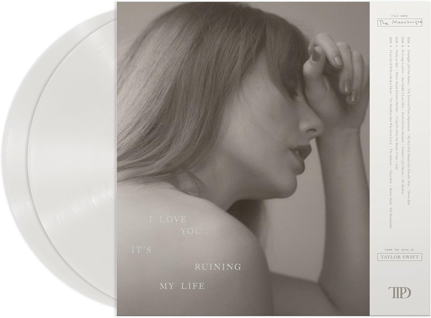 Taylor Swift: The Tortured Poets Department Edition Special Edition - Ghosted White 2xLP [Audio Vinyl] Audio CD/Vinyl Republic Records