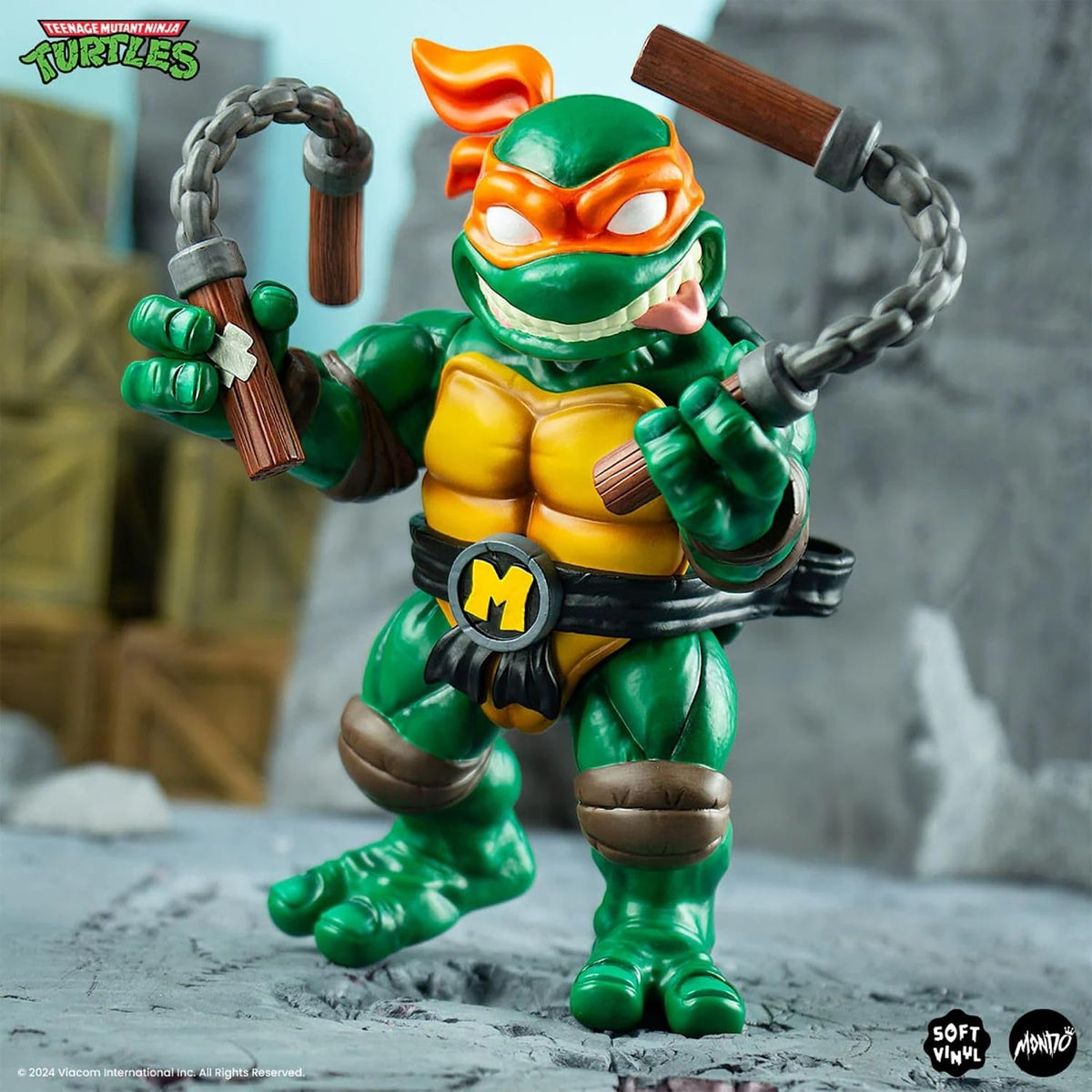 Teenage Mutant Ninja Turtles: Michelangelo Soft Vinyl Figure Toys & Games Mondo