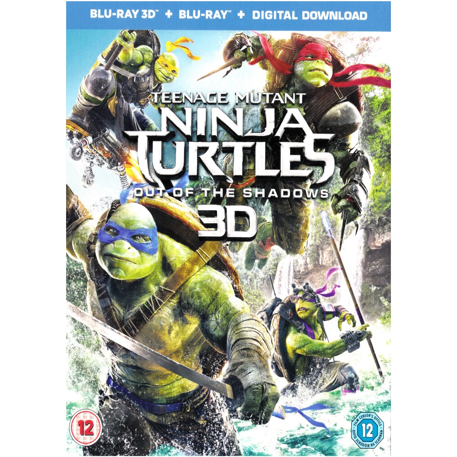 Teenage Mutant Ninja Turtles: Out Of The Shadows [3D Blu-Ray 2D + 3D] Blu-Ray 3D Movie Paramount Pictures   