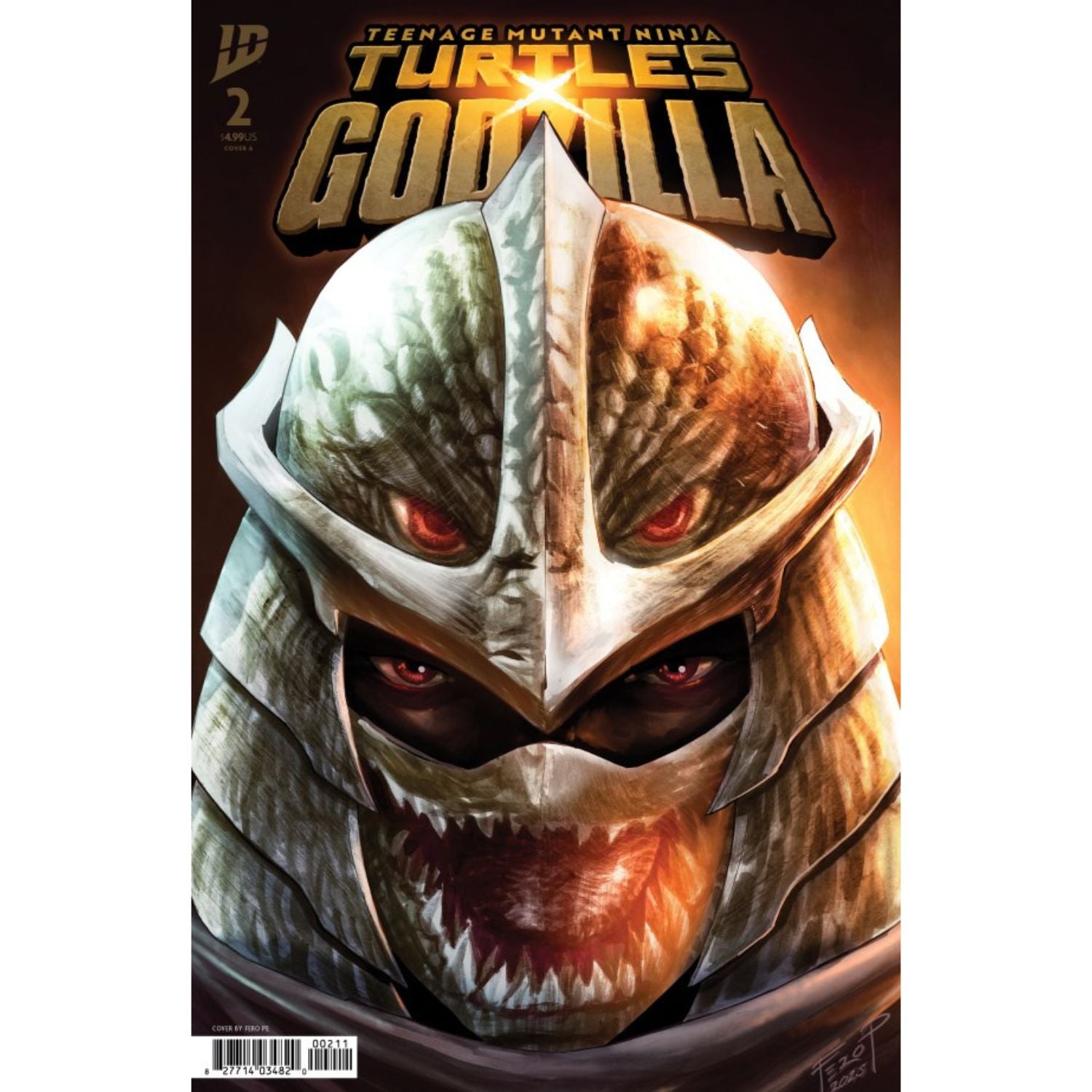 Teenage Mutant Ninja Turtles X Godzilla: #2 [Fero Pe CVR A] 2025 Comics IDW Publishing