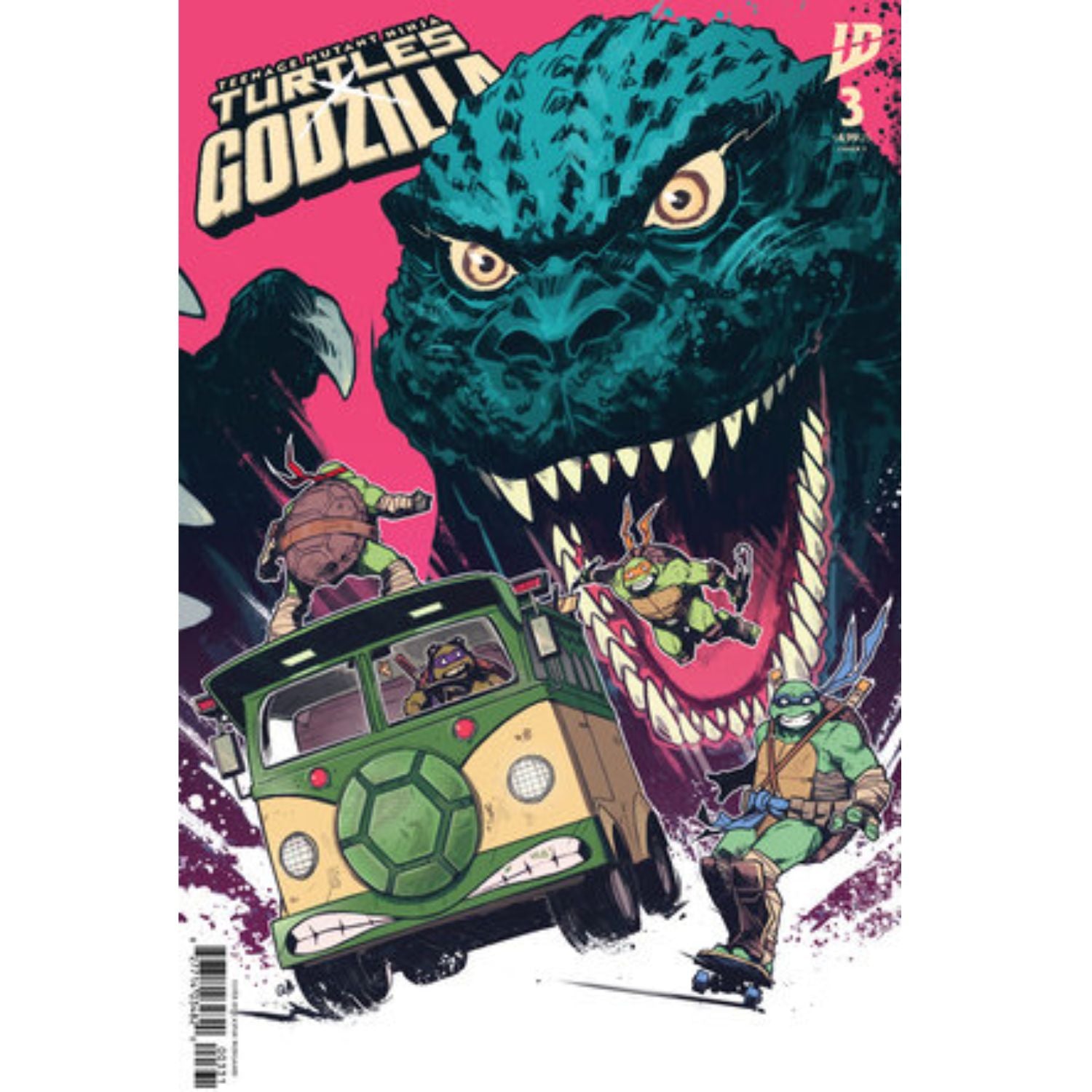 Teenage Mutant Ninja Turtles X Godzilla: #3 [Caspar Wijngaard CVR C] 2026 Comics IDW Publishing