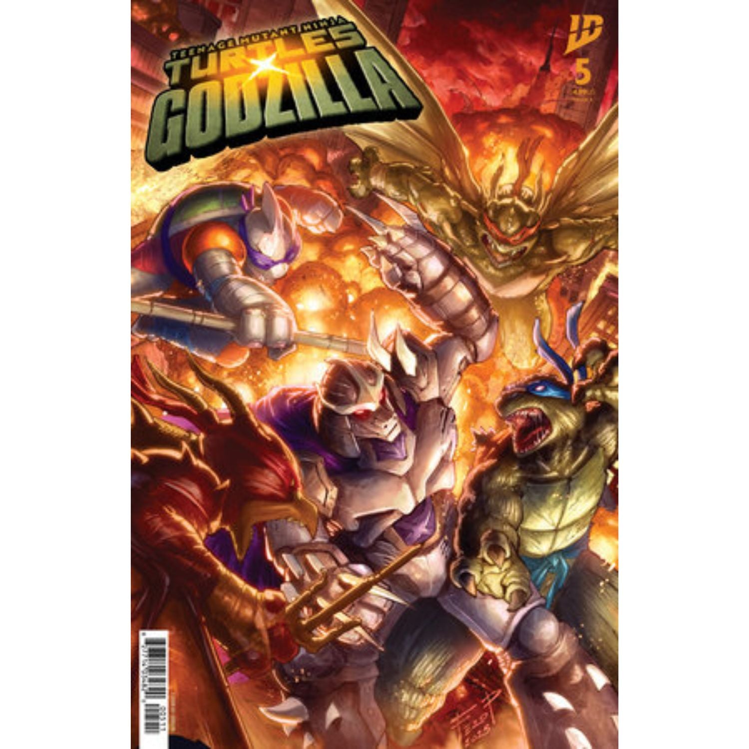 Teenage Mutant Ninja Turtles X Godzilla: #5 [Fero Peniche CVR A] 2025 Comics IDW Publishing