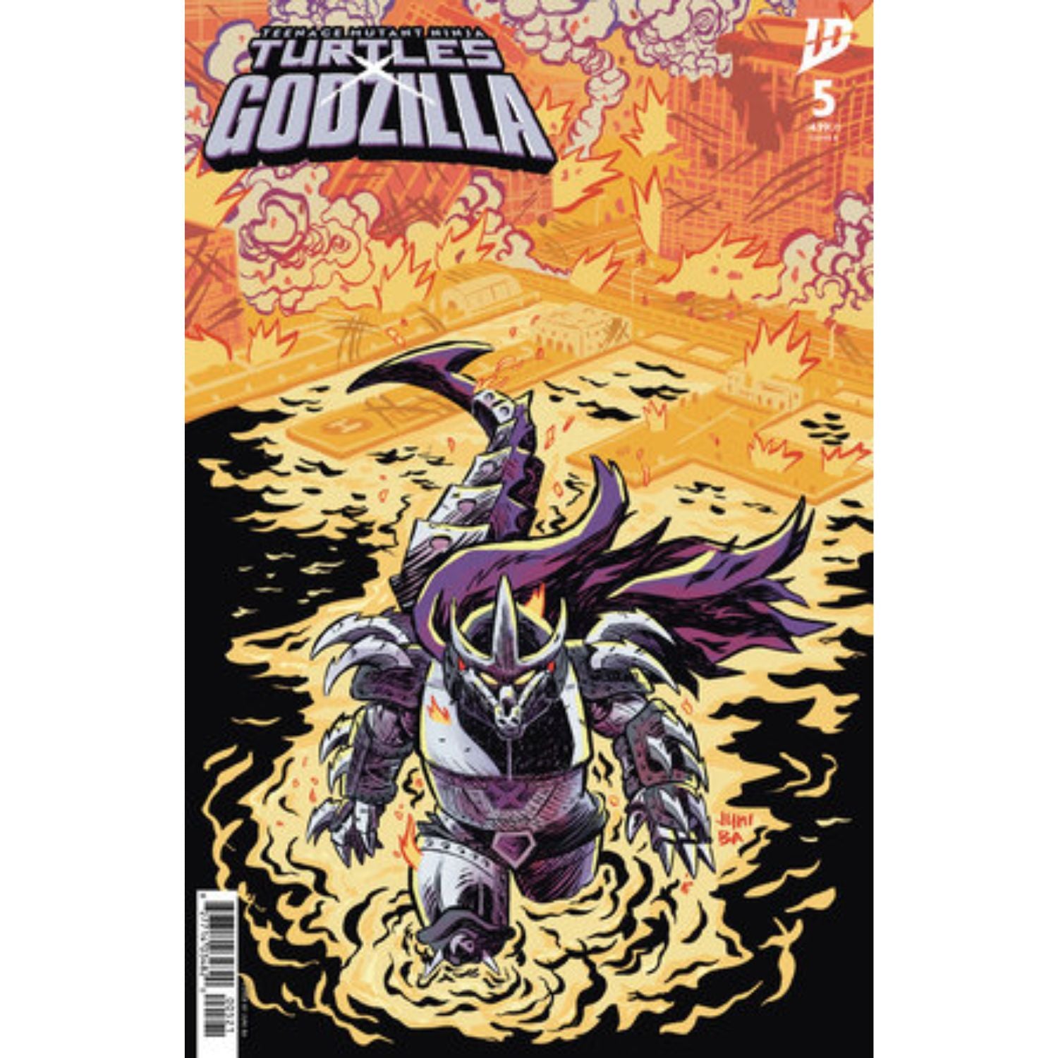 Teenage Mutant Ninja Turtles X Godzilla: #5 [Juni Ba CVR B] 2025 Comics IDW Publishing