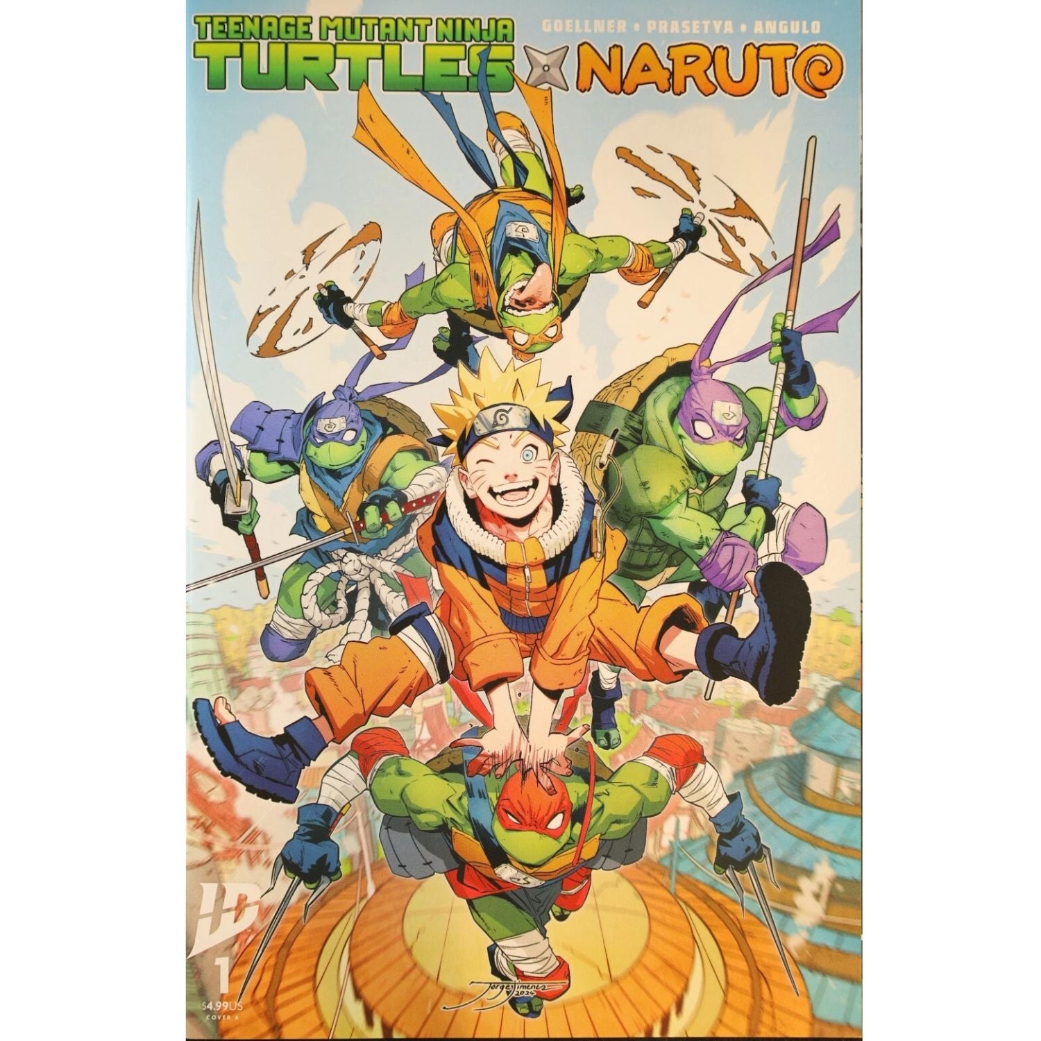 Teenage Mutant Ninja Turtles X Naruto: #1 2 3 4 [CVR A Set] 2024 Comics IDW Publishing