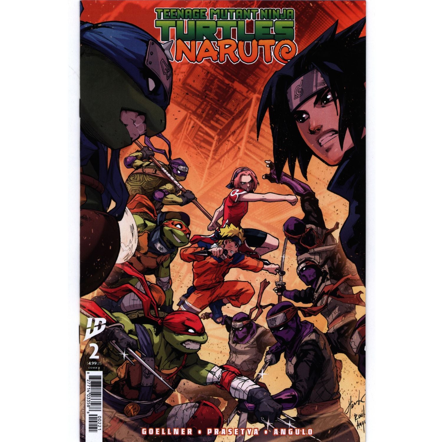 Teenage Mutant Ninja Turtles X Naruto: #1 2 3 4 [CVR B Set] 2024 Comics IDW Publishing