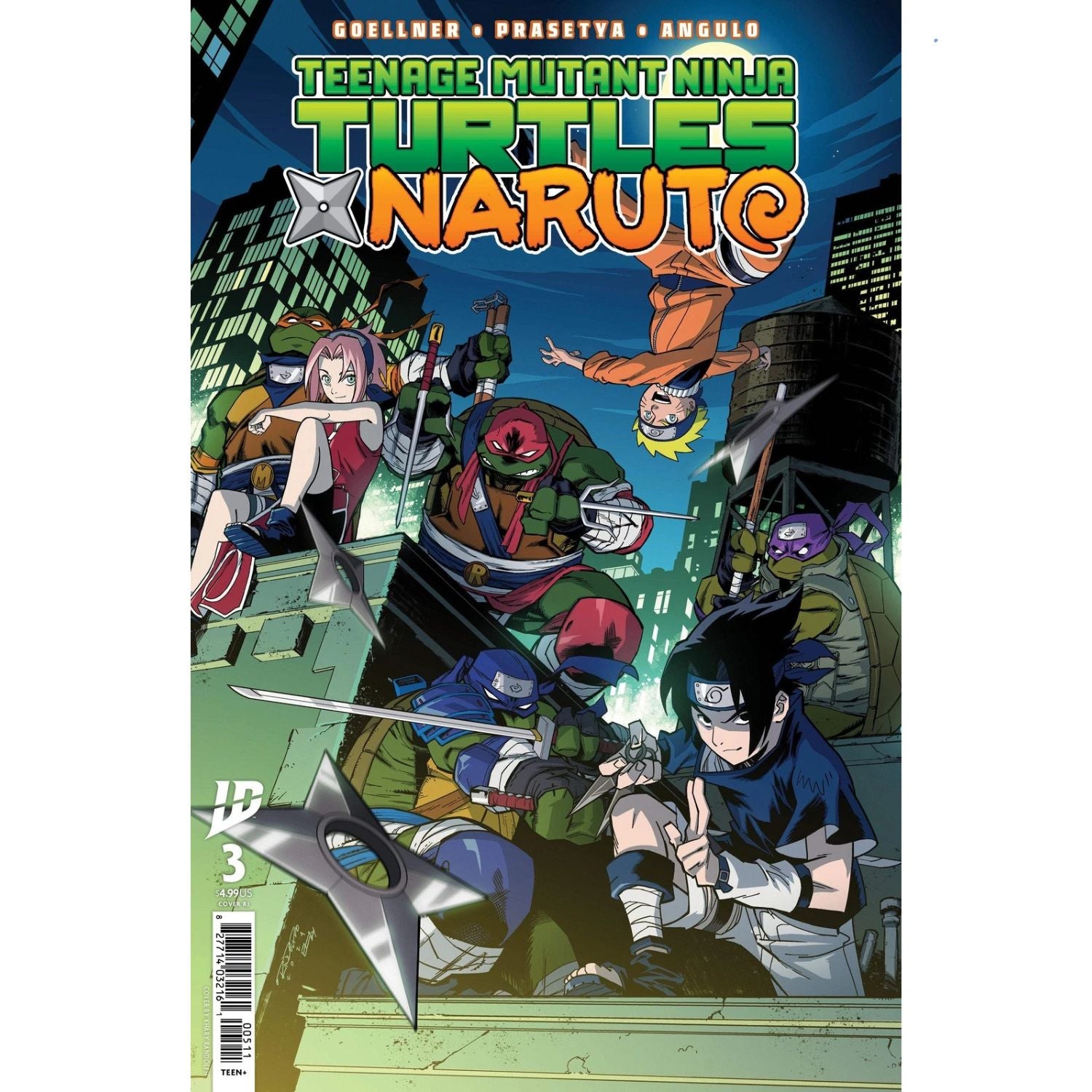 Teenage Mutant Ninja Turtles X Naruto: #3 [Randolph CVR G] 1:50 2025 Comics IDW Publishing