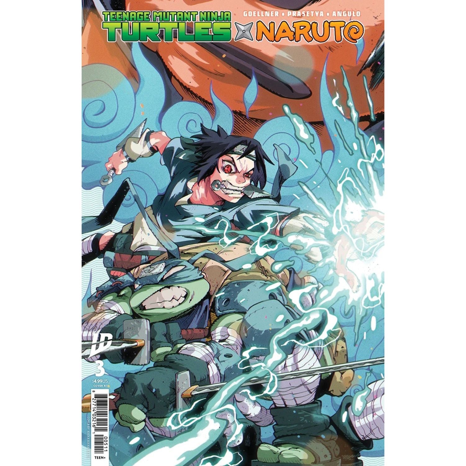 Teenage Mutant Ninja Turtles X Naruto: #3 [Ricardo López Ortiz CVR H - 1:75] 2025 Comics IDW Publishing