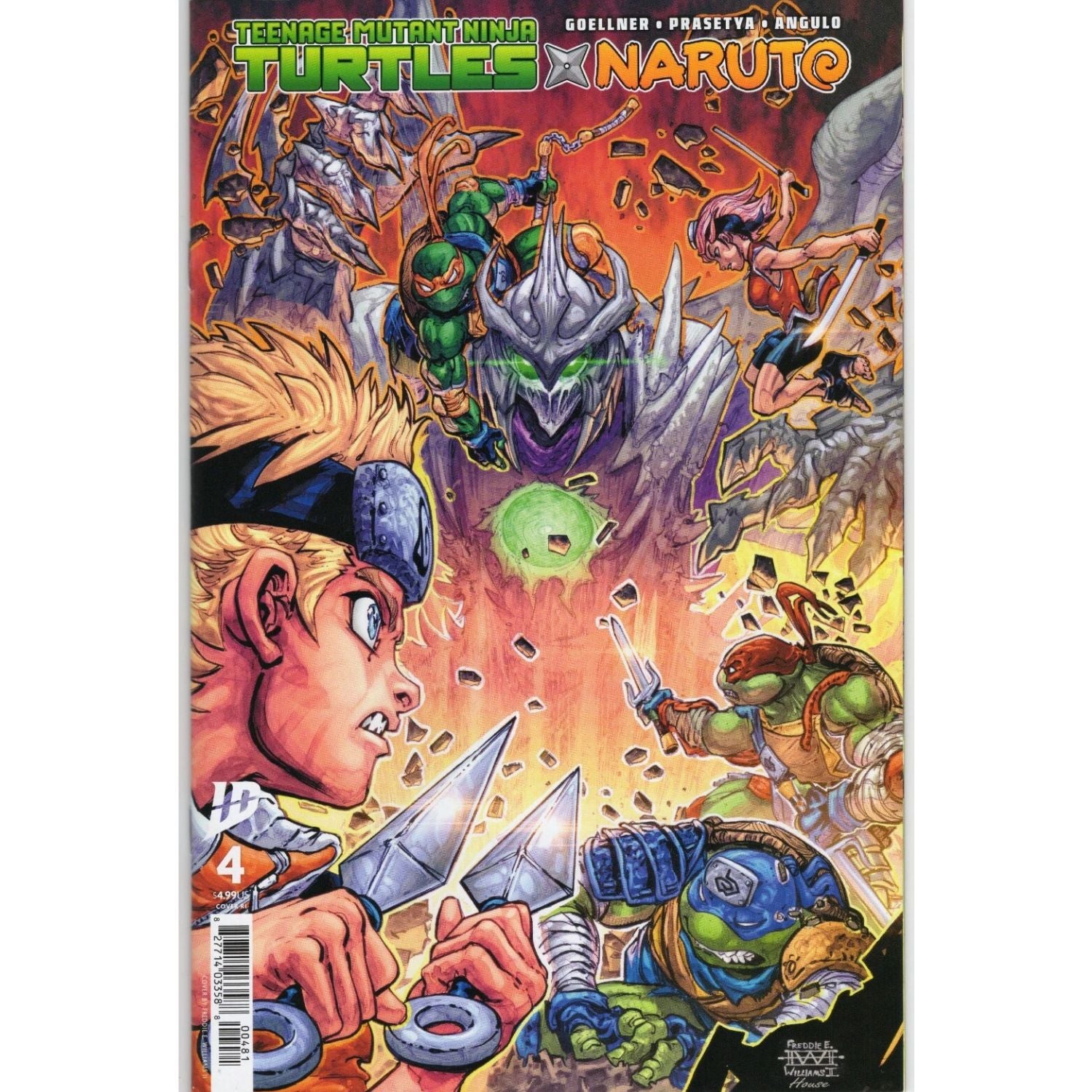 Teenage Mutant Ninja Turtles X Naruto: #4 [Freddie E Williams II CVR RI - 1:100] 2025 Comics IDW Publishing