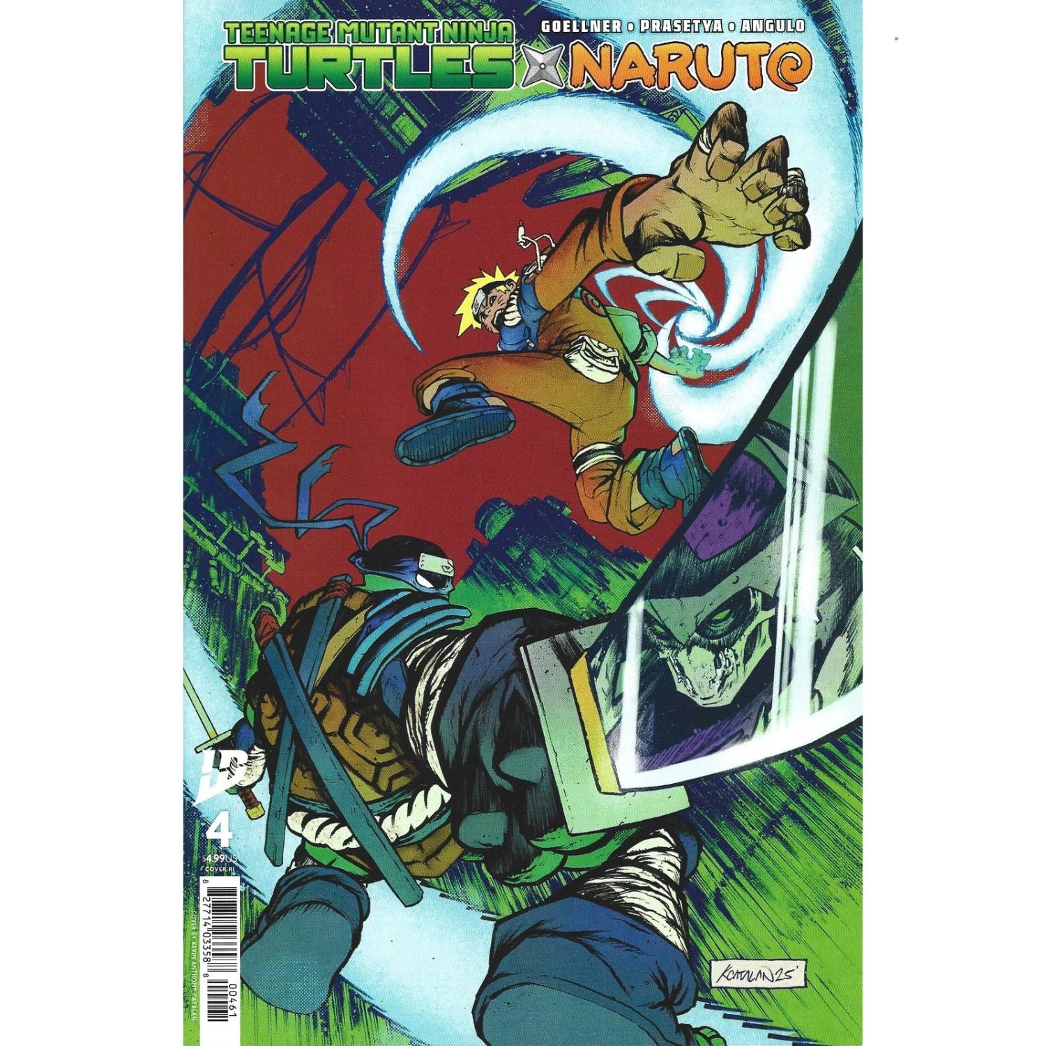 Teenage Mutant Ninja Turtles X Naruto: #4 [Vincenzo Riccardi Catalan RI CVR - 1:50] 2025 Comics IDW Publishing