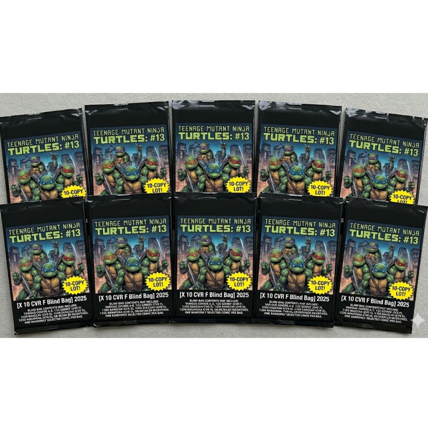 Teenage Mutant Ninja Turtles: #13 [CVR F Comic Book Blind Bag x10] TMNT Bundle Comics IDW Publishing
