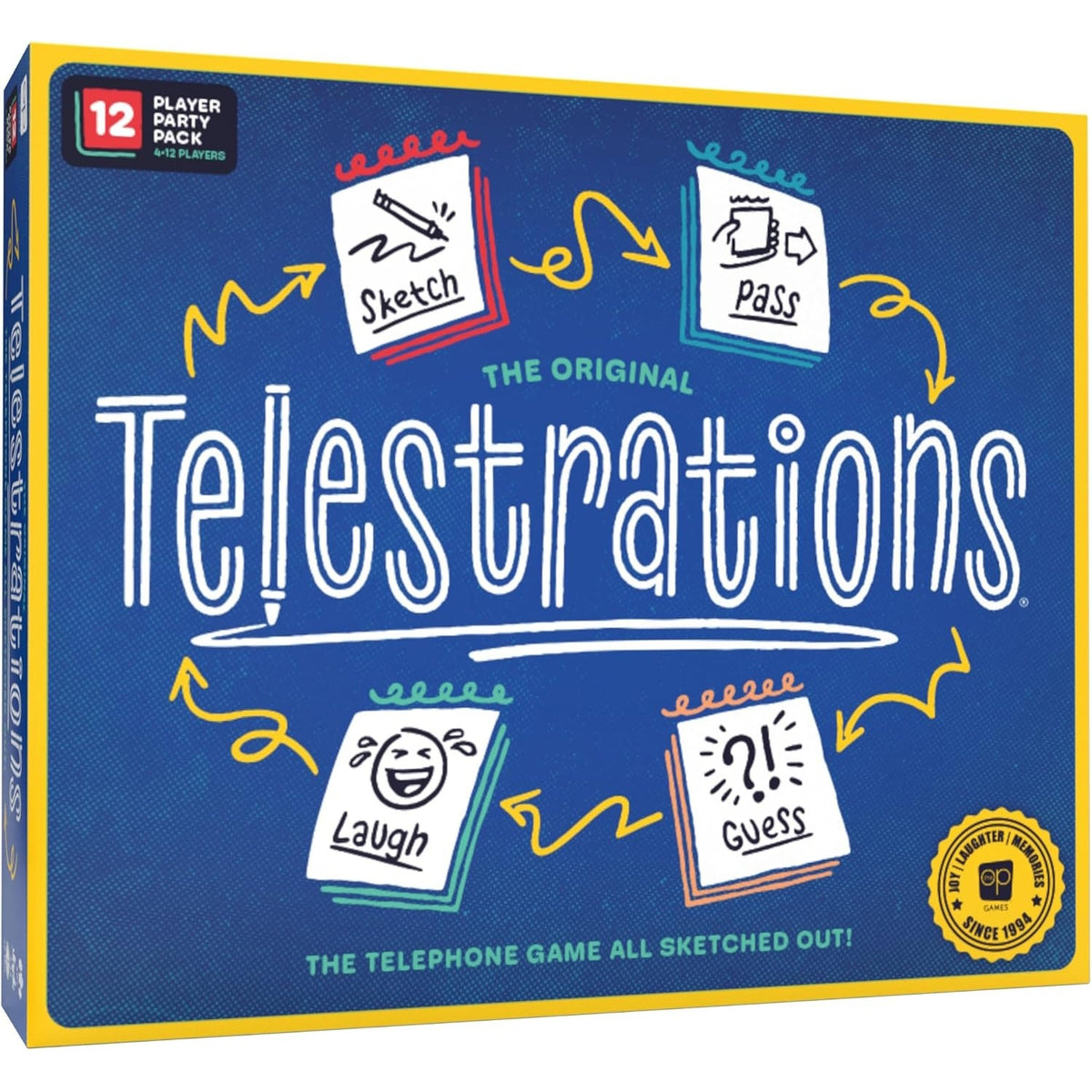 Telestrations 12 Player Party Pack - 2025 Refresh [Board Game, 4-12 Players] Board Game OPGames