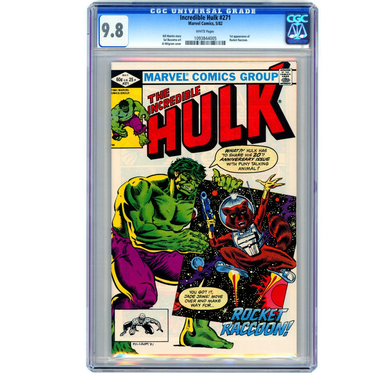The Incredible Hulk: #271 [Al Milgrom CGC 9.8] 1982 Comics Marvel Comics