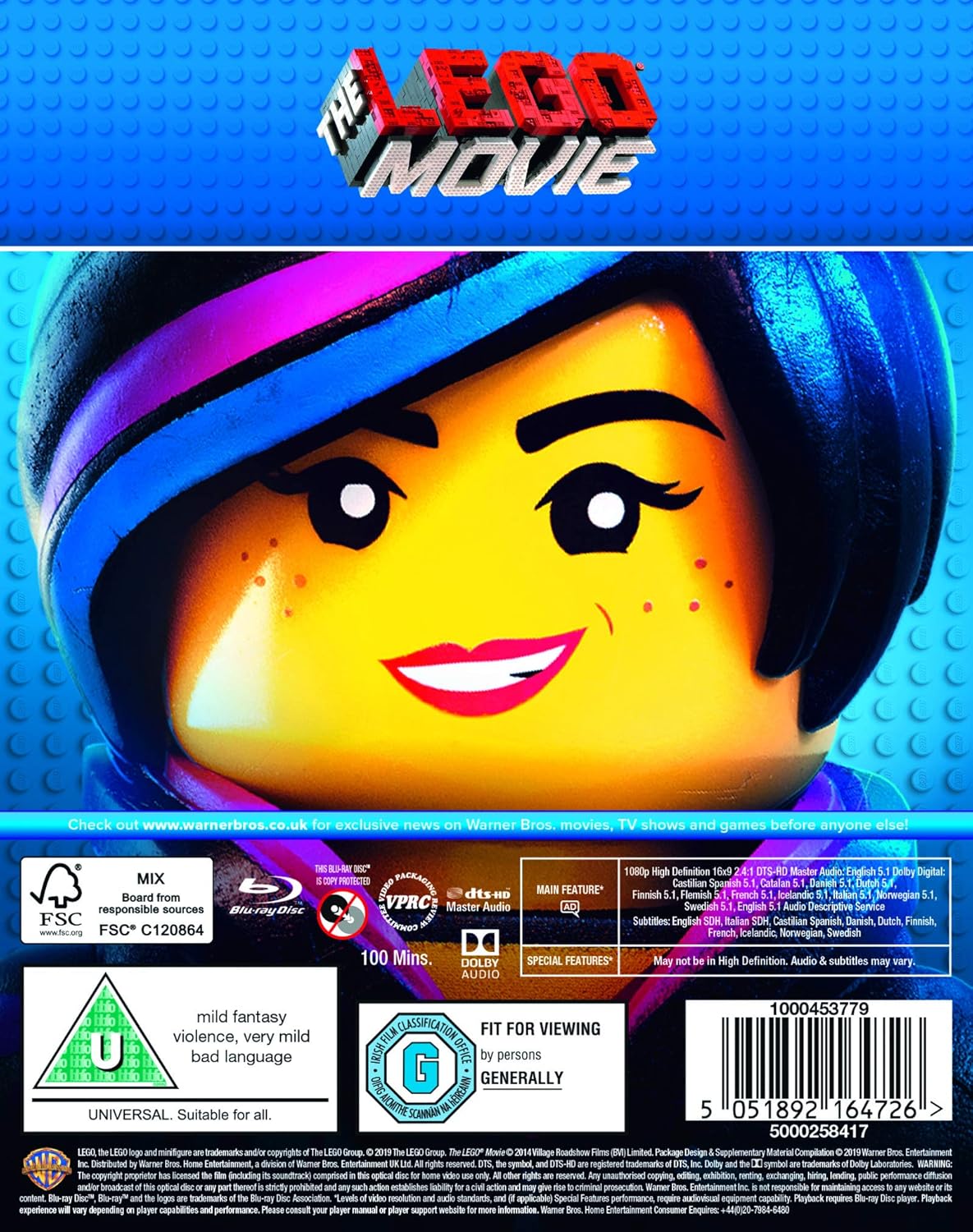 The Lego Movie [Blu-Ray] Blu-Ray Movie Warner Bros.   