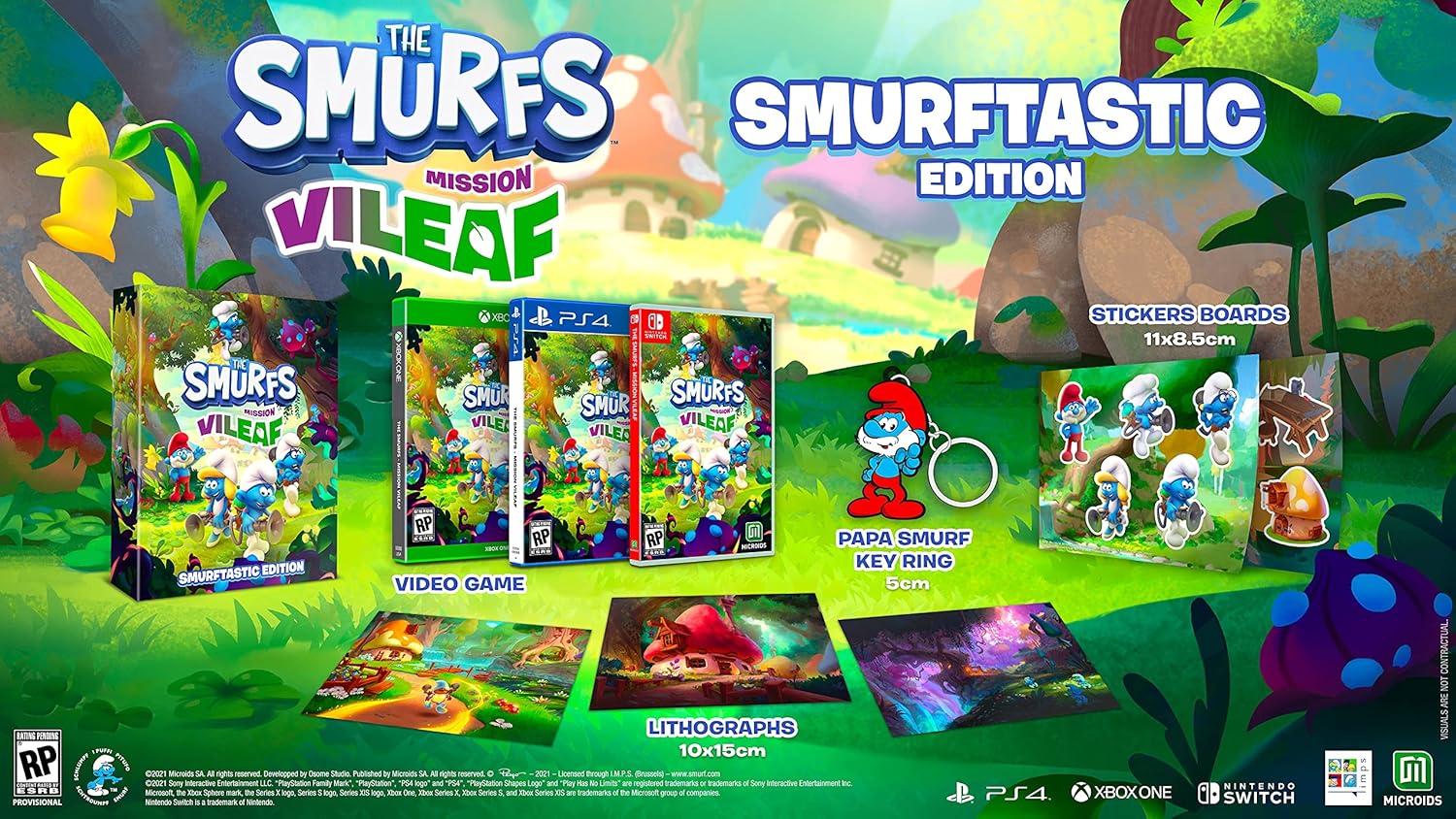 The Smurfs - Mission Vileaf - Smurftastic Edition Xbox One Video Game Microids   